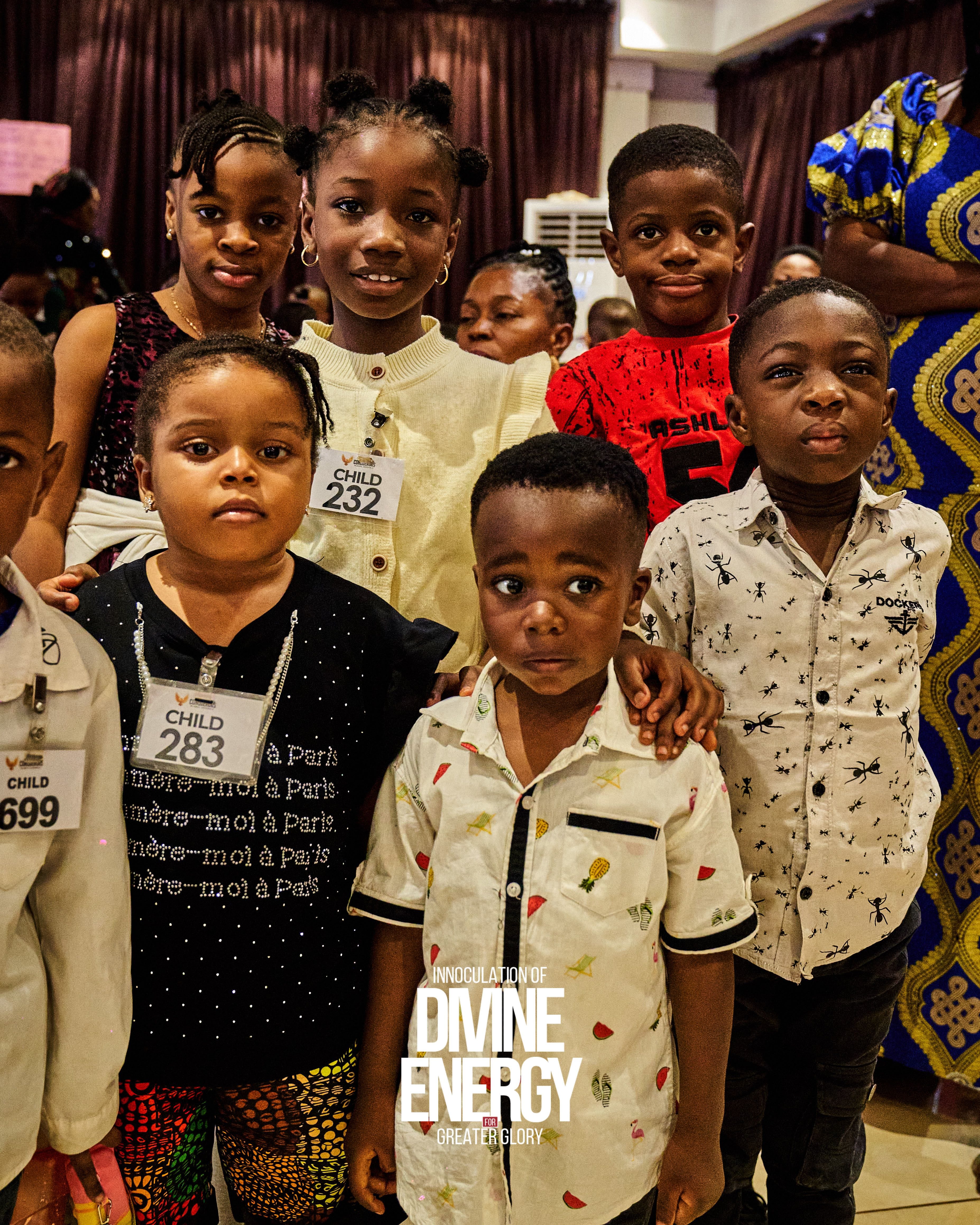 Group of children gathered together at the Destiny Molders ministry